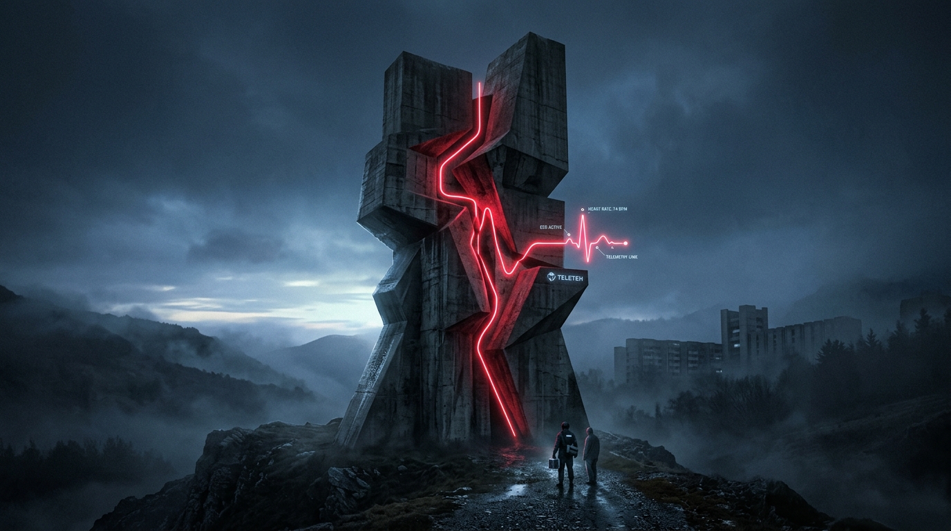 Yugoslav Brutalist Telemetry Monolith